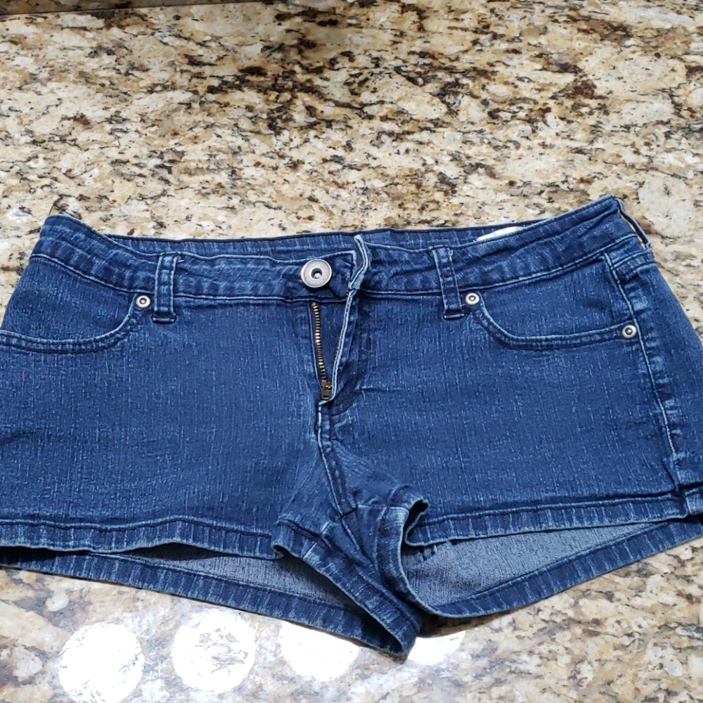 Distressed Denim Shorts